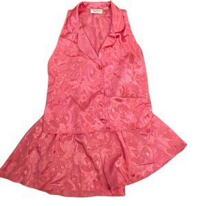 Vintage Victoria's Secret Gold Label PJ Satin Short Set Vintage Lingerie Small